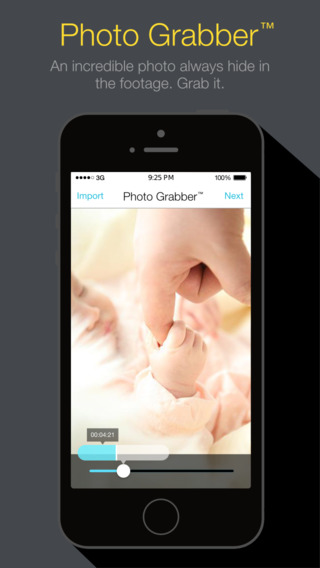 Photo Grabber - Grab Still Photos Pictures Images and Fotos from Video and Square Fit Fill Backgroun