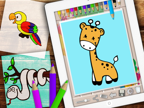 免費下載教育APP|Zoo Coloring Book – color and paint jungle animals app開箱文|APP開箱王