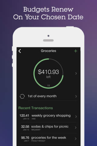 WellSpent Free -Simple and Sleek Budgeting App That Helps You Stick To Your Budgets screenshot 2