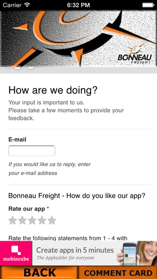 【免費生產應用App】BONNEAU FREIGHT-APP點子