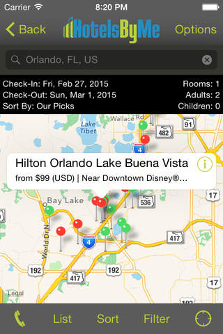 Orlando Hotels - HotelsByMe.com screenshot 2