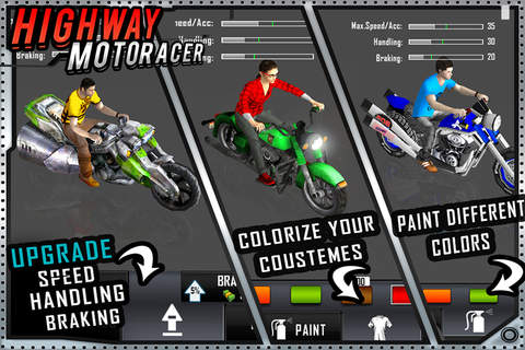 Highway Bike Racer : 3D Racing screenshot 2