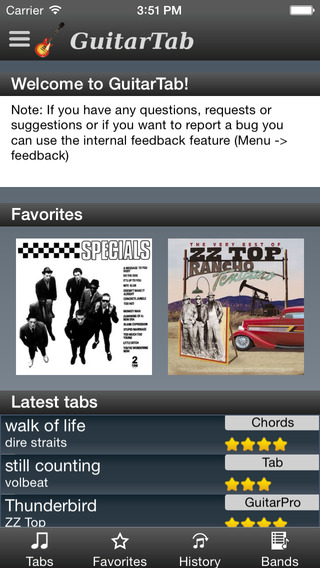 GuitarTab - Tabs and chords