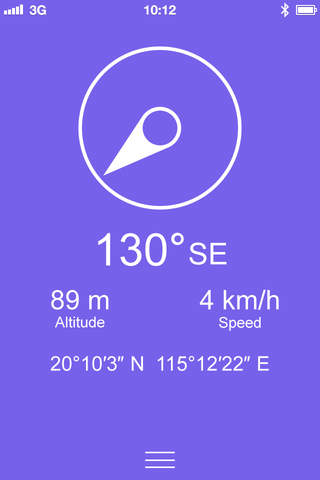 Compass Zen PRO - Minimalist compass with altimeter, speedometer, and more screenshot 4