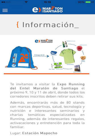 Entel Maratón de Santiago screenshot 4