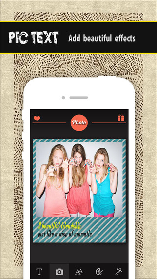 【免費攝影App】Pic Text Pro - Typography Photo Editor to add caption, text, beautiful message over your image-APP點子