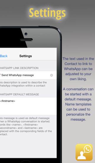 Whats Contacts - Send messages from your contacts Screenshot 4