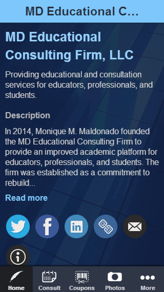 MD Educational Consulting Firm
