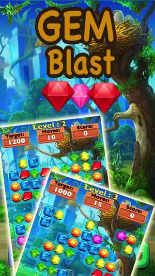 Gem Blast Bump-The Best Jewel Match 3 Game for Kids and Girls