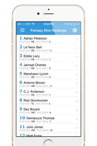 Fantasy Football Elite Rankings screenshot 2