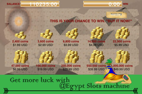 @Egypt - Series of Dynasties Pharaoh - Slots Machine Free screenshot 3