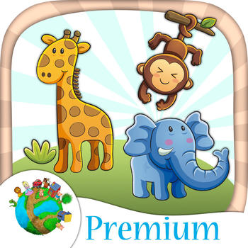 Color zoo and jungle animals - coloring books-Premium LOGO-APP點子