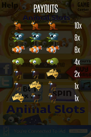 Aussie Animal Slots screenshot 2