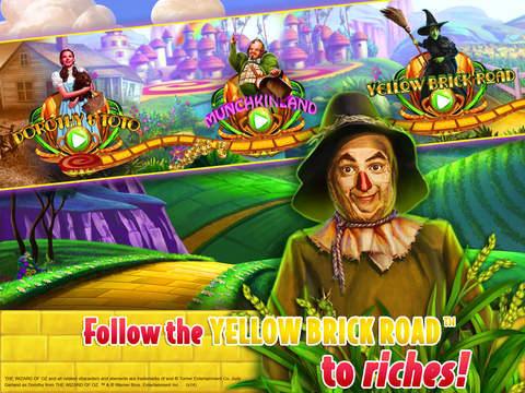 iPad Image of Wizard of Oz Slots Free Casino
