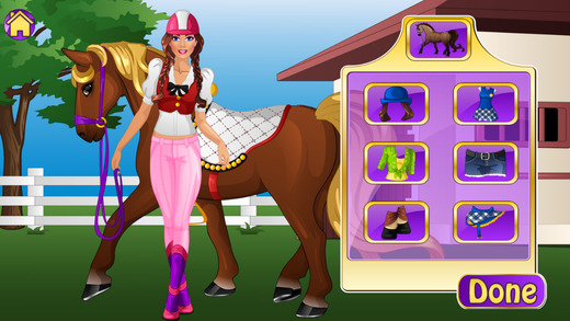 【免費遊戲App】Girls Goes Horse Riding-APP點子