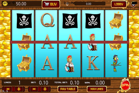 A Pirate Slots Vegas Casino - New Kings Plunder Game of the Seven Seas HD screenshot 3