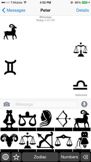 Zodiac Stickers Keyboard: Using Zodiac Sign Icons to Chat