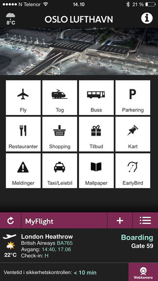 免費下載旅遊APP|Oslo Airport app開箱文|APP開箱王