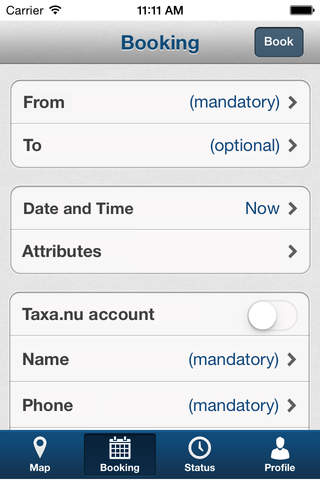TAXA 4x35 (Taxi booking) screenshot 2