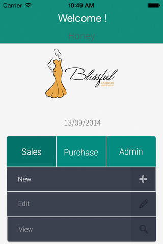 Blissful Fashion Mobile Invoicing System screenshot 2