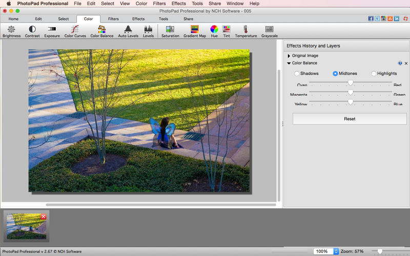 NCH PhotoPad Image Editor 11.56 for mac download