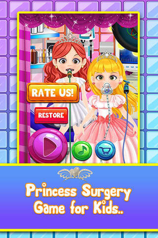Princess Salon Surgery Doctor - simulator surgeon spa games for girls screenshot 3