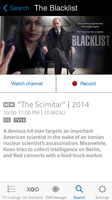 Screenshots of XFINITY TV Remote for iPhone