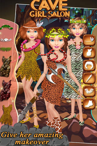 Cave Girl Makeup Salon - Beauty Spa Salon Makeover Game For Teens, Girls & Kids screenshot 4