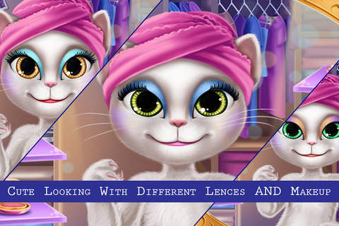 Cute Angel Cat : Spa - Makeover - Make Up & Dress Up screenshot 3