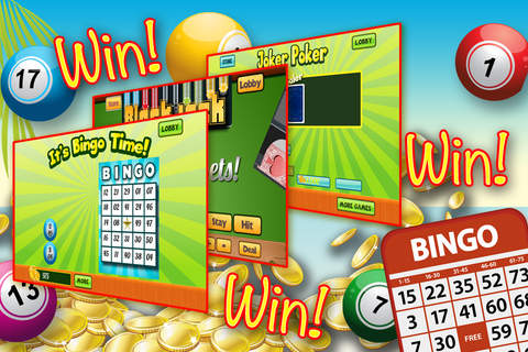 Beachy Bingo : Come Play and Win with Slots, Blackjack, Poker and More! screenshot 2