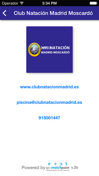 【免費運動App】Club Natación Madrid Moscardó-APP點子