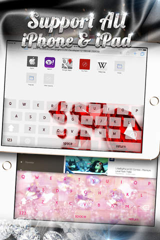 KeyCCM Diamond & Jewel Wallpaper Keyboard Themes screenshot 3