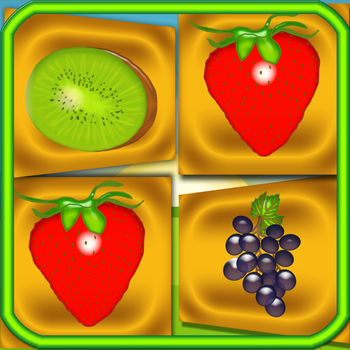 Fruits Match Preschool Learning Experience Memory Flash Cards Game LOGO-APP點子