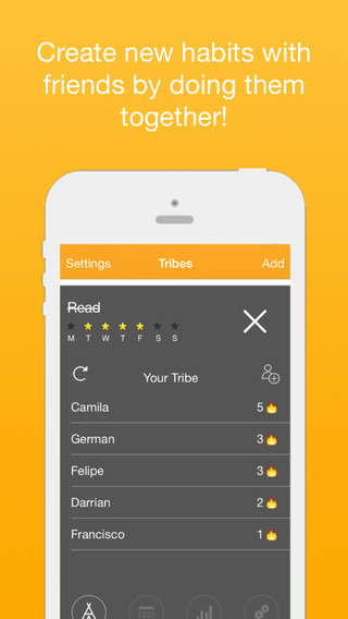 Tribes: create new habits with your friends by keeping track of each other