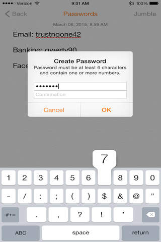 JumbleBook - Secure Notes screenshot 3