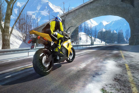 'Arctic Bike Race - eXtreme Highway Racing Nitro Drift Racer Games screenshot 2
