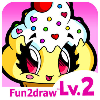 Learn to Draw - How to Draw Cute Food - Ice Cream Desserts Treats - Art Lessons - Fun2draw™ Food Lv2 LOGO-APP點子