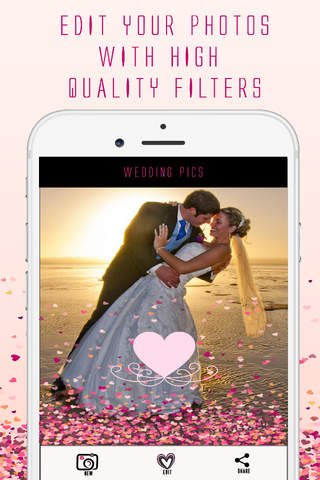 Wedding Pics - Easy overlays app for your wedding photos - Free screenshot 2