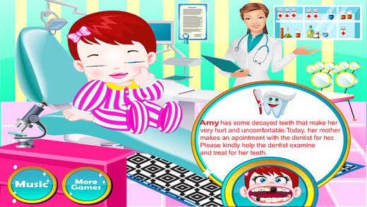 【免費遊戲App】Baby Amy at Dentist-APP點子