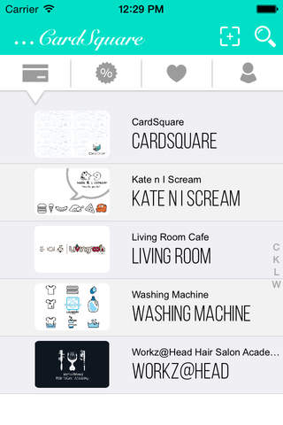 CardSquare screenshot 2
