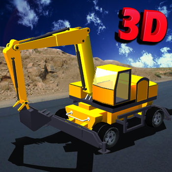 Heavy excavator simulator : Awesome construction crane parking challenge for kids and teens LOGO-APP點子