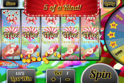 Candy Slots - Spin to Win Wheel of Las Vegas - Fortune Casino Bash Free screenshot 3