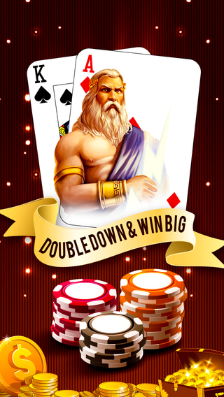 Zeus Blackjack Casino - Double Down Jackpot