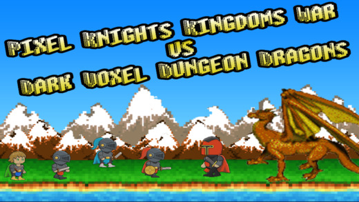 Pixel Knights Kingdoms War vs Dark Voxel Dungeon Dragons PRO