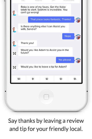 Assist - Ask a friendly local. Message to instantly find where to eat, drink, stay or explore in San Francisco screenshot 4