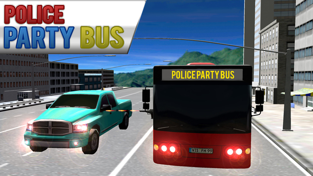 Police Party Bus Racing Simulator 3D