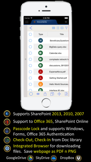 Portal Surface Pro 2.0 : Mobile Office 365 and SharePoint Online Client with Cloud Drives