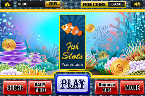 Big Adventure of Fish Slots - Top Gold Jackpots Casino Games Free screenshot 3