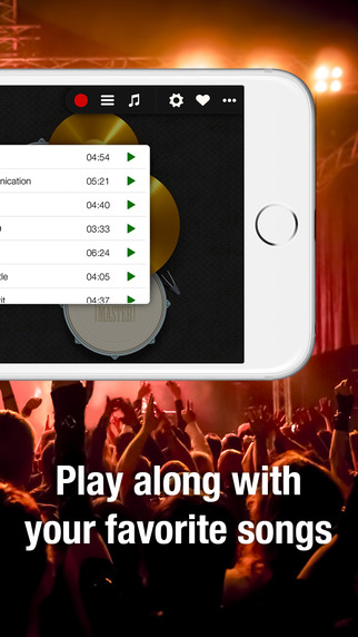 【免費音樂App】Drums Master - Hiqh quality drum kit with song play back and beat record mode-APP點子