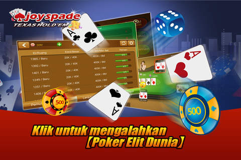 Joyspade Texas Holdem Poker - Turnamen terbaru & GRATIS dari Las Vegas, Game Casino terbaik di dunia! screenshot 4